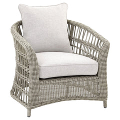 Palma Beige 3-Seater Outdoor Sofa Set – Rattan Weave with Acacia Wood Table