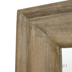Lumi Copgrove Large Bleached Hardwood Full Length Mirror - 200cm x 100cm