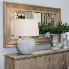 Lumi Copgrove Large Bleached Hardwood Full Length Mirror - 200cm x 100cm
