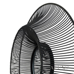 Chico Modern Black Wire Industrial Wall Mirror - 61cm