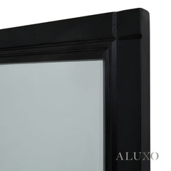 Torin Black Wood XL Window Wall Mirror - 170cm