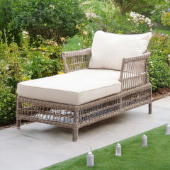 Provence Outdoor Sun Lounger Set – 2 Rattan Loungers + Acacia Side Table (Spring ’25 Launch)