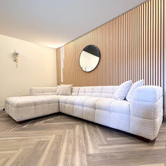 ALUXO® Acoustic Slatted Wall Panels 240 x 60cm - Light Oak (White Oak)