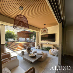 ALUXO® Exterior Wall Panel Composite Cladding Light Oak┃150cm / 180cm / 290cm