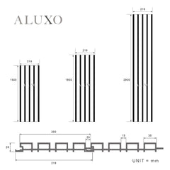 ALUXO® Exterior Wall Panel Composite Cladding Black┃150cm / 180cm / 290cm