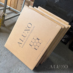 ALUXO® Acoustic Hexagon Wall Panel 70 x 60cm - Natural Oak