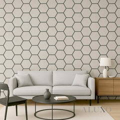 ALUXO® Acoustic Hexagon Wall Panel 70 x 60cm - Ash Grey