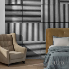 ALUXO® Acoustic Square Wall Panels 60 x 60cm (SET of 4) - Ash Grey