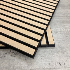 ALUXO® Acoustic Square Wall Panels 60 x 60cm (SET of 4) - Light Oak