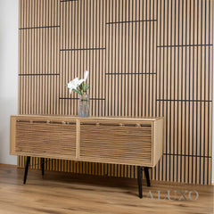 ALUXO® Acoustic Square Wall Panels 60 x 60cm (SET of 4) - Light Oak