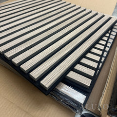 ALUXO® Acoustic Square Wall Panels 60 x 60cm (SET of 4) - Natural Oak