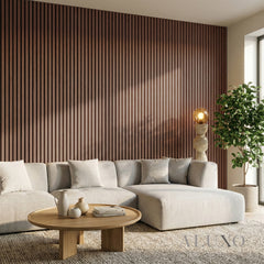 Panelux™ Pro 3-Sided Wood Veneer Smoked Oak Wall Panels - 240cm x 32cm (Set Of 2)