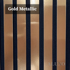 ALUXO® Acoustic Slatted Wall Panels 240 x 32cm (SET of 2) - Gold Metallic