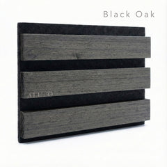 ALUXO® Black Oak Acoustic Wall Panels 240 x 32cm (Set Of 2)