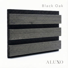 Panelux™ Pro 3-Sided Wood Veneer Black Oak Wall Panels - 240cm x 32cm (Set Of 2)