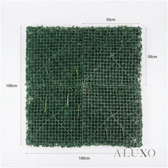 Riviera Wild Orchid Mixed Style Artificial Floral Green Wall Panel 100cm x 100cm (Set of 2)