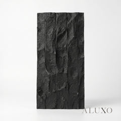 Sample - Chiseled MCM Flexible Stone Wall Panel | Off White & Black