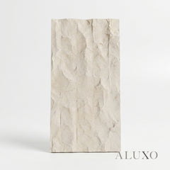 Sample - Chiseled MCM Flexible Stone Wall Panel | Off White & Black