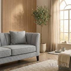 ALUXO® Cooper 3 Seater Sofa – Dolphin Bouclé | Mid-Century Modern