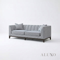 ALUXO® Cooper 3 Seater Sofa – Dolphin Bouclé | Mid-Century Modern