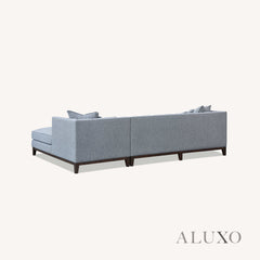 ALUXO® Cooper Right Hand Corner Sofa – Dolphin Grey Bouclé