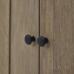 Copgrove 4 Door Sideboard – Handcrafted Washed Wood Cabinet with Iron Handles, 200cm