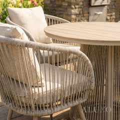 Cove 4 Seater Outdoor Garden Dining Set with Round Table