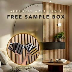 FREE SAMPLE - Acoustic Slatted Wall Panel – Choose Up to 5 Colours