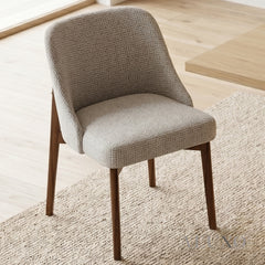 ALUXO® Dino Walnut Dining Chair – Set of 2