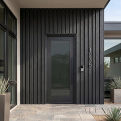 Exterior Wall Panel Composite Cladding Standard Slat Black Oak | 180cm / 290cm (Set of 4)
