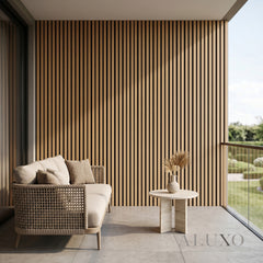 Exterior Wall Panel Composite Cladding Standard Slat - Light Oak | 180cm / 290cm (Set of 4)