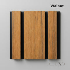 Exterior Wall Panel Composite Cladding 86mm Wide Slat - Walnut | 180cm / 290cm (Set of 4)