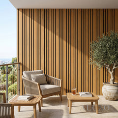Exterior Wall Panel Composite Cladding 86mm Wide Slat - Walnut | 180cm / 290cm (Set of 4)