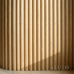 Flexii™ Flexible Oak Fluted Wall Panel | Premium Wood Slats 240cm x 60cm (Set of 2)