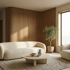 Flexii™ Flexible Walnut Fluted Wall Panel | Premium Wood Slats 240cm x 60cm (Set of 2)