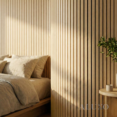 Flexii™ Flex Oak Slatted Wall Panel | Flexible Wood Slats 240cm x 60cm (Set of 2)
