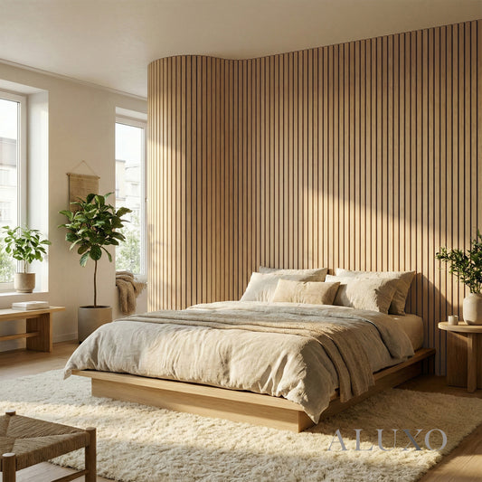 Flexii™ Flex Oak Slatted Wall Panel | Flexible Wood Slats 240cm x 60cm (Set of 2)