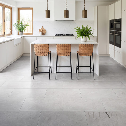 Fortis Floors™ Elementary Luxury LVT Stone Effect - Grigio Classic | 609mm x 304mm (3.7m² Pack)