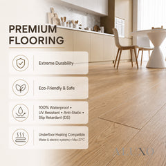 Fortis Floors™ Elementary Luxury LVT Wood Plank - Honey Oak | 750mm x 150mm (2.02 m² Pack)