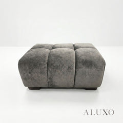 ALUXO® Harlem Modular Footstool – Cocoa Chocolate Mermaid Velvet