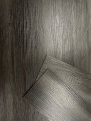 ALUXO® Signature Self Adhesive Vinyl Flooring Tiles - Wood Effect Charcoal | 36pcs (5m² area)