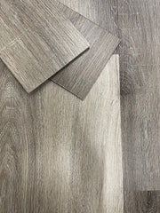 ALUXO® Signature Self Adhesive Vinyl Flooring Tiles - Wood Effect Silver Grey Mix | 36pcs (5m² area)