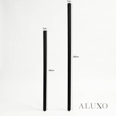 Kladd™ Exterior Wall Panel Composite Cladding Corner Trim - Black Oak | 180cm / 290cm (Set of 2)