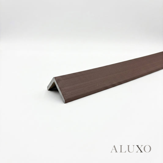 Kladd™ Exterior Wall Panel Composite Cladding Corner Trim - Smoked Oak | 180cm / 290cm (Set of 2)