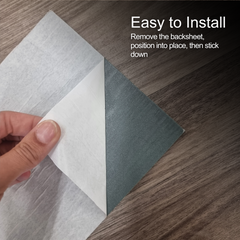 ALUXO® Signature Self Adhesive Vinyl Flooring Tiles - Wood Effect Dark Oak | 36pcs (5m² area)