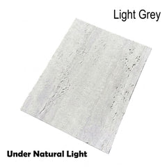 Sample – Travertine MCM Flexible Stone Outdoor Wall Panel | Beige & Light Grey