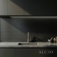 Mosaic Wall Tiles - Brick Black 30cm x 30cm (Set of 10) | Self Adhesive