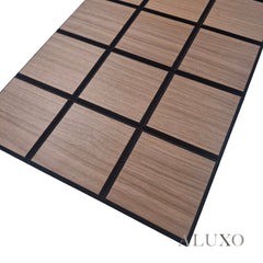 Panelux™ Lite Grid Acoustic Wall Panels - 120x30cm (Set of 4) | Self Adhesive, 5 Colours