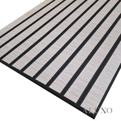 Panelux™ Lite Slatted Acoustic Wall Panels - 120x30cm (Set of 4) | Self Adhesive, 5 Colours
