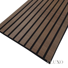 Panelux™ Lite Slatted Acoustic Wall Panels - 120x30cm (Set of 4) | Self Adhesive, 5 Colours